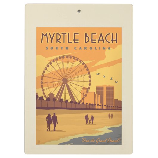 Porte-bloc Myrtle Beach | Caroline du Sud (Dos)