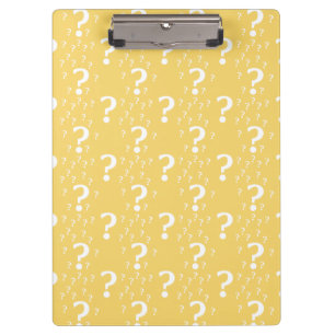 Porte-bloc Mystère question marque énigme puzzle jaune