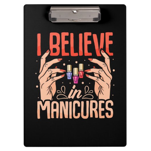 Porte-bloc Nail Tech Croire En Manucures (Devant)