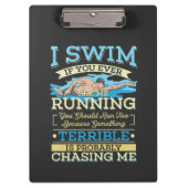 Porte-bloc Natation - Je nage (Devant)