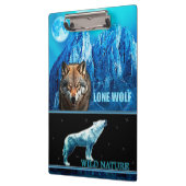 Porte-bloc NATURE SAUVAGE. Collection de conception LONE WOLF (Gauche)
