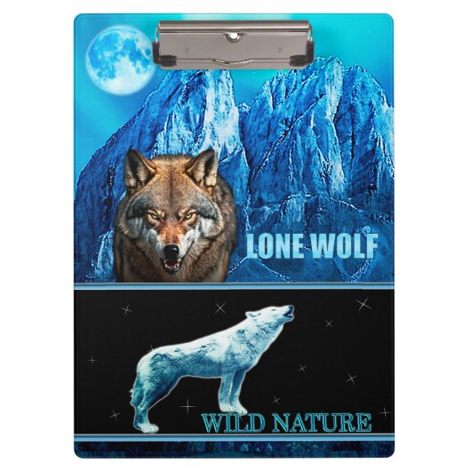Porte-bloc NATURE SAUVAGE. Collection de conception LONE WOLF (Devant)