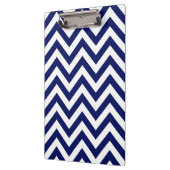 Porte-bloc Navy Blue and White Large Chevron Zig Zag (Gauche)