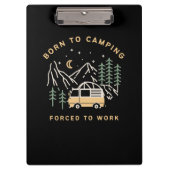 Porte-bloc Né au camp, forcé au travail - Retro Camper Van (Devant)