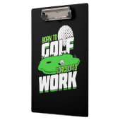 Porte-bloc Né Au Golf Forcé À Travailler (Gauche)