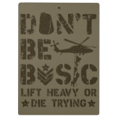 Porte-bloc Ne soyez pas de base : Soulevez lourd ou mourez en (Dos)