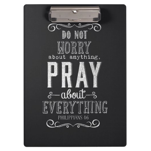 Porte-bloc Ne vous inquiétez pas de n'importe quoi prient au (Devant)