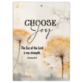 Porte-bloc Néhémie 8:10 Joie du Seigneur Bible Dandelion (Dos)