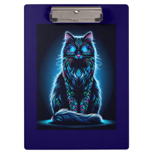 Porte-bloc Neon Cat Vivid Arrière - plan-97948