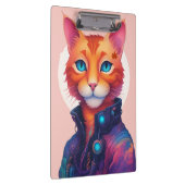 Porte-bloc "Neon Paws : The Ginger, Blue Eyed Cyberpunk Cat" (Swatch)