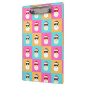 Porte-bloc Neon Père Noël avec lunettes de soleil Motif Cool  (Gauche)