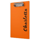 Porte-bloc Neon Sunset Orange Solide Couleur Personnalisée (Gauche)