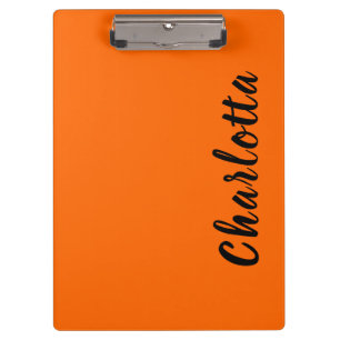 Porte-bloc Neon Sunset Orange Solide Couleur Personnalisée