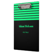 Porte-bloc Neon vert rayures noir (Gauche)