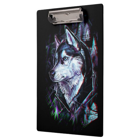 Porte-bloc Neon Wolf Clipboard (Gauche)