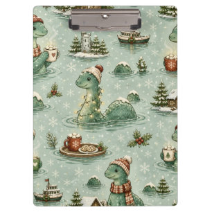 Porte-bloc Nessie de Noël Monstre du Loch Ness Confortable Cr