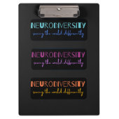 Porte-bloc Neurodiversité colorée (Devant)