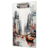 Porte-bloc New York, paysage peint. (Gauche)