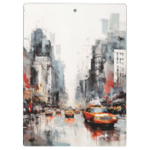 Porte-bloc New York, paysage peint. (Dos)