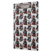 Porte-bloc Ninja Girls Anime With Text Pattern Design (Gauche)