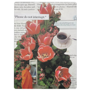 Porte-bloc N'Interrompez Pas L'Argent Matin Café Thé Heure