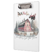 Porte-bloc Noël à la ferme, Joyeux Noël (Gauche)