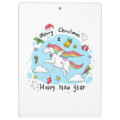 Porte-bloc Noël à la licorne (Dos)
