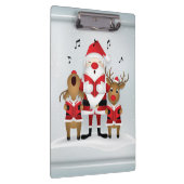 Porte-bloc Noël d'hiver Caroling Père Noël Reindeer Chant (Swatch)