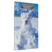 Porte-bloc Noël Pitbull Chien Snowman (Swatch)