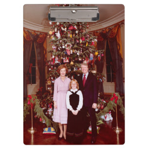 Porte-bloc Noël Président James Jimmy Carter Maison Blanche