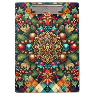 Porte-bloc Noël vintage/classique coloré