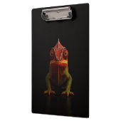 Porte-bloc noir 4 Luxe, caméléon panthère (Gauche)