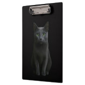 Porte-bloc noir 4 Luxe, Chat russe bleu (Gauche)