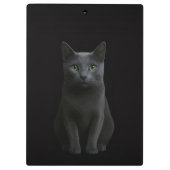 Porte-bloc noir 4 Luxe, Chat russe bleu (Dos)