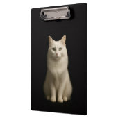 Porte-bloc noir 4 Luxe, chat turc d'Angora (Gauche)