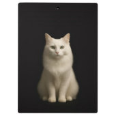 Porte-bloc noir 4 Luxe, chat turc d'Angora (Dos)
