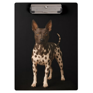 Porte-bloc noir 4 Luxe, chien Terrier sans poils
