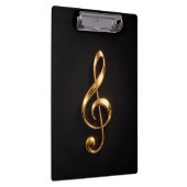 Porte-bloc noir 4 Luxe, clé de sol dorée (Swatch)