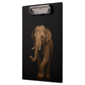 Porte-bloc noir 4 Luxe, Éléphant d'Inde (Gauche)