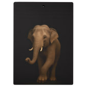 Porte-bloc noir 4 Luxe, Éléphant d'Inde (Dos)