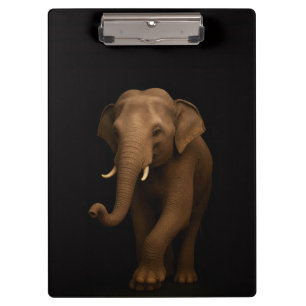 Porte-bloc noir 4 Luxe, Éléphant d'Inde