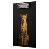 Porte-bloc noir 4 Luxe, guépard élégant (Gauche)