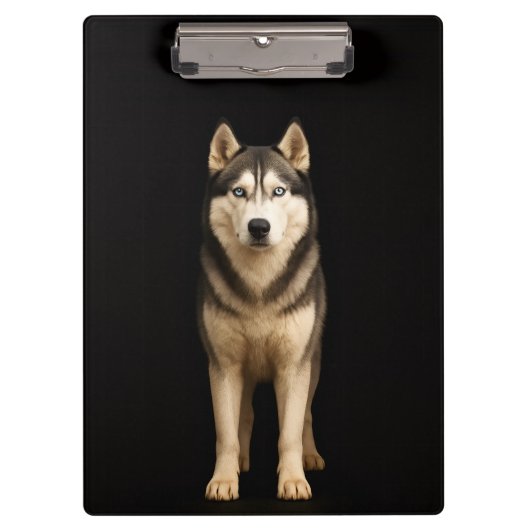 Porte-bloc noir 4 Luxe, Husky Elite Glacé (Devant)
