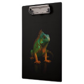 Porte-bloc noir 4 Luxe, Iguane vert (Gauche)
