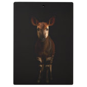 Porte-bloc noir 4 Luxe, Okapi de la forêt (Dos)
