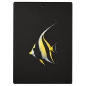 Porte-bloc noir 4 Luxe, Poisson-ange à queue lyre (Dos)