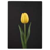 Porte-bloc noir 4 Luxe, Tulipe jaune doré (Dos)