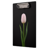 Porte-bloc noir 4 Luxe, Tulipe rose tendre (Gauche)