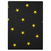 Porte-bloc Noir avec étoiles jaunes Porte - bloc (Dos)