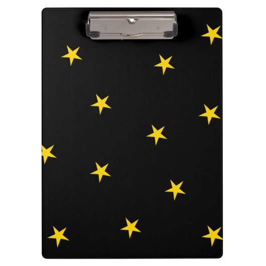 Porte-bloc Noir avec étoiles jaunes Porte - bloc (Devant)